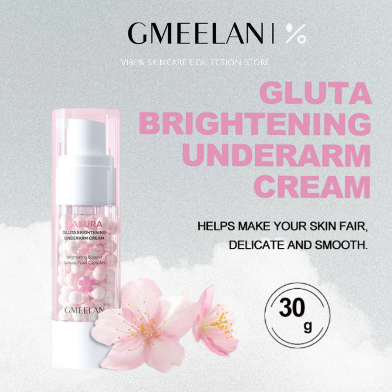 Sakura Gluta Brightening Underarm Cream Armpit Whitening Lotion Body Care Skincare 30G