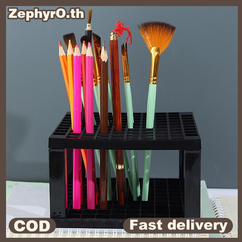 null 1PC Makeup Brushes Paint Brushes Holder Make Up Organizer Detachable 96 Hole Pencil Holder For Desk PensArt Painting Supplies null