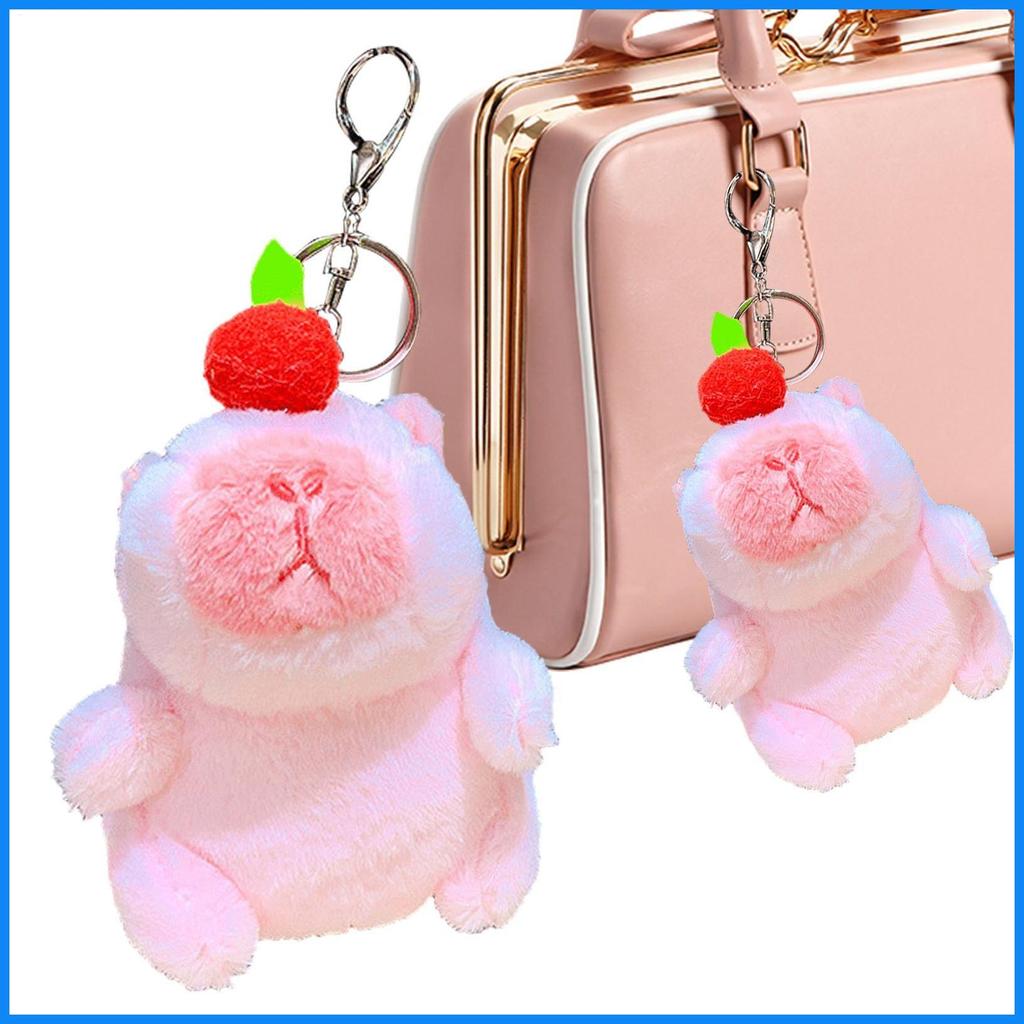 Capybara Keychain Creative Singing Capybara Toy Soft Music Plush Toy Stuffed Animal Pendant for Bags Backpacks huizomy