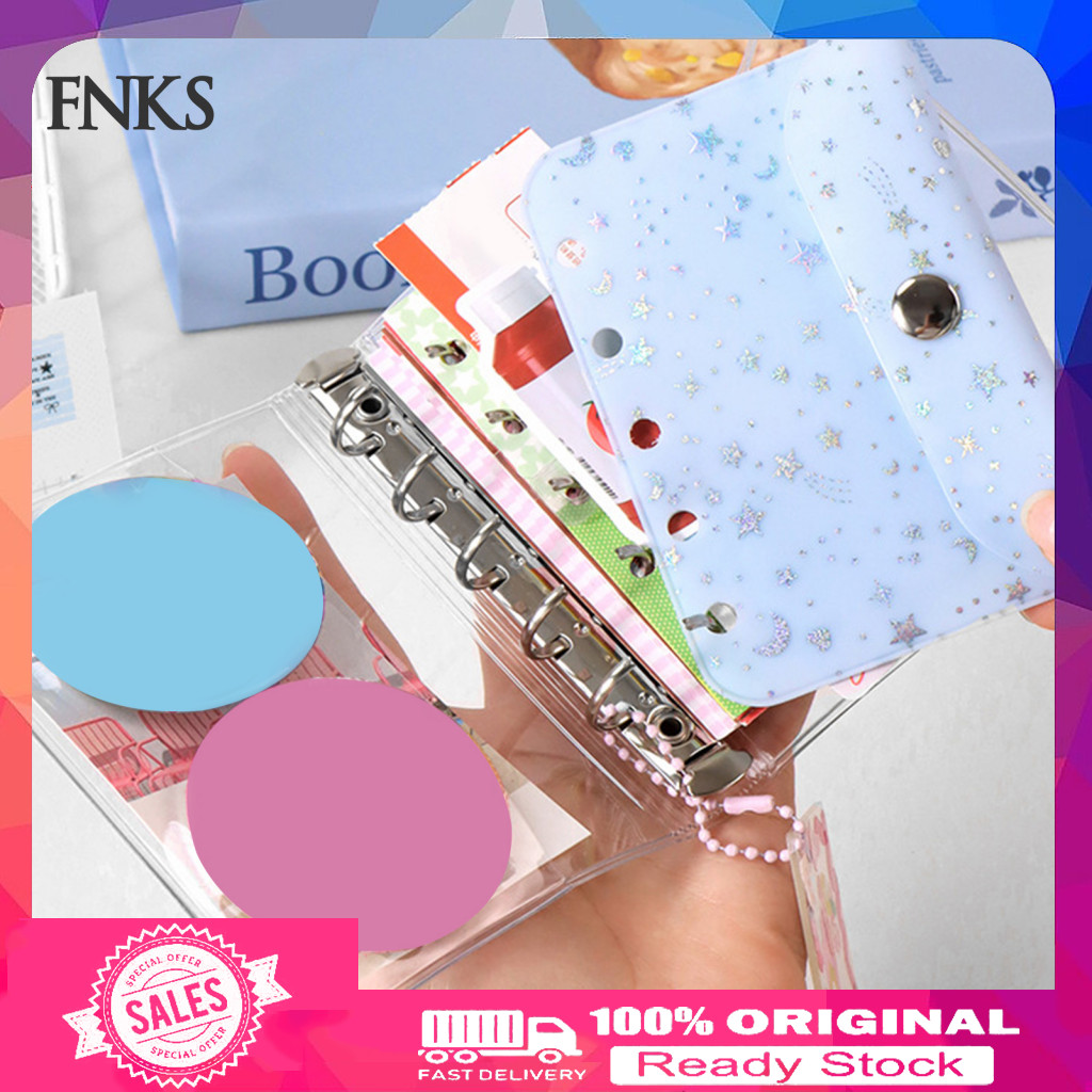 [Ready stock]  Anti-slip Binder Inserts M5 Size Binder Inserts Pvc Binder Cover M5 A6 A7 Size 5-hole Replacement Shell for Photo Cards Stickers Anti-slip Diy Planner Inserts Durabl