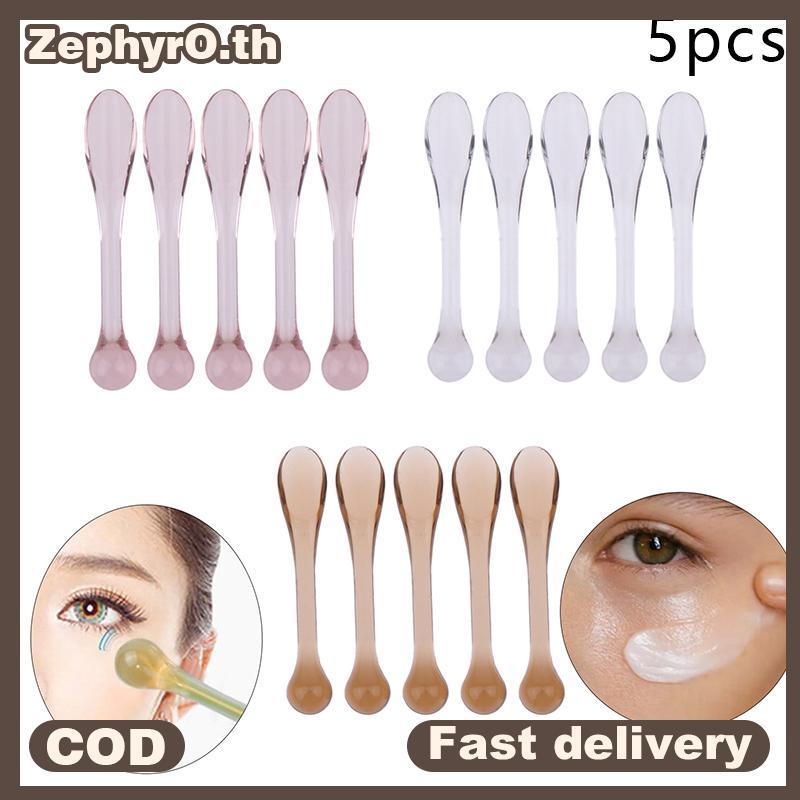 null 5Pcs Plastic Cosmetic Spatulas Scoop Eye Cream Applicator Anti Wrinkle Eye Massager Stis Mask Spoon Skin Care Tools null
