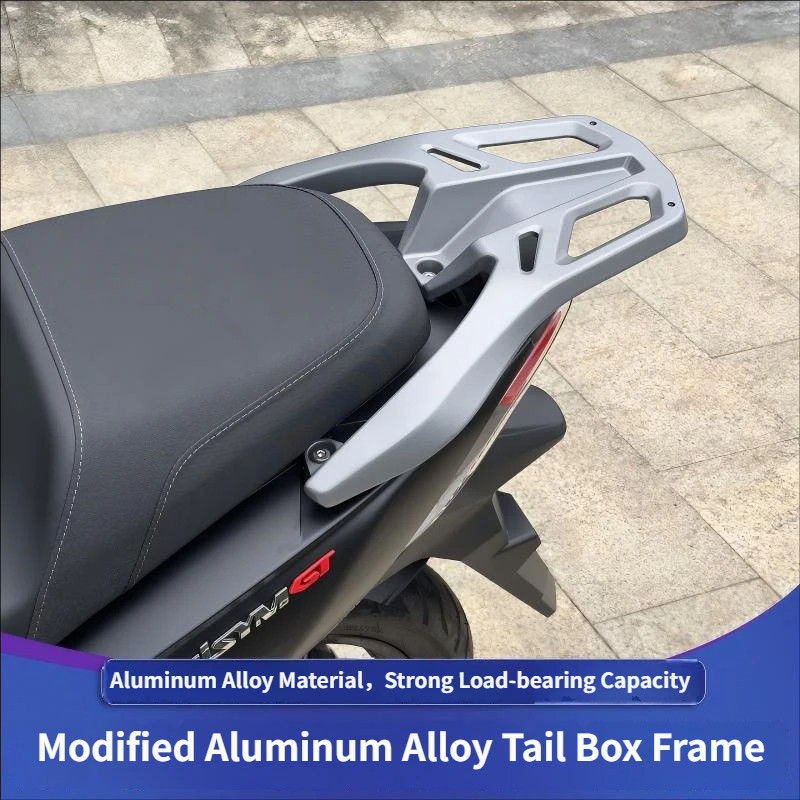 SYM Cruiser150/JET X 150 Rear Tail Rack–Aluminum Rear Carrier Weather Resistant Scratch Proof Sturdy Load Quick Install