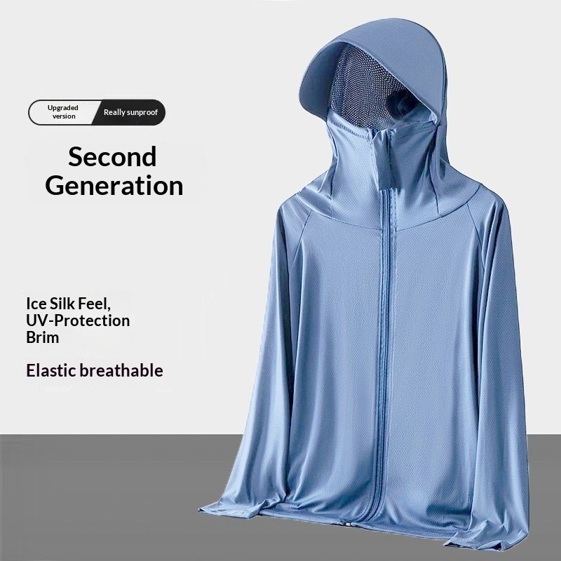 zerotogue  Men's Sun-Protective Clothing Fashion Loose Casual Comfortable UV Jacket