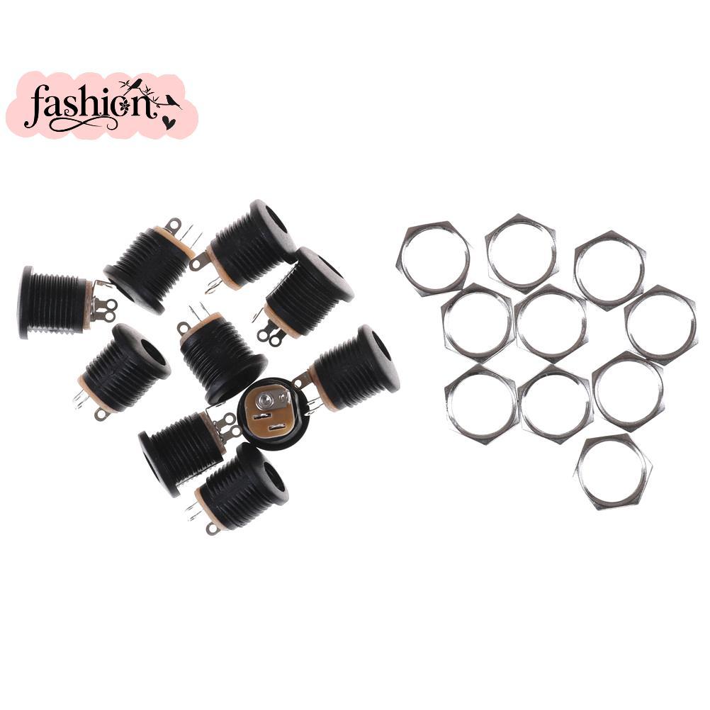 [fashion] 10 PCS DC 022 2.1x5.5 mm PCB Mounting DC Power Ja Soet  MY