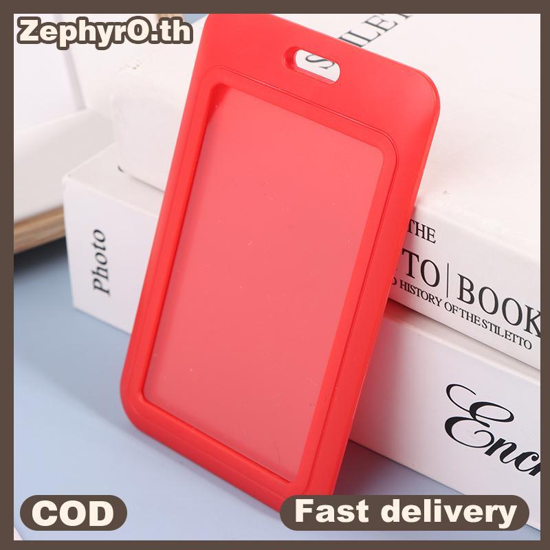 null 1Pc Two-Sided Credit Card Cover Hard Plastic Badge Holders With Slot For Event Staff Tag ID Card Holder Pass Strap null