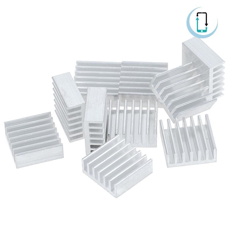[AT] 10pcs 14*14*6mm Aluminum heatsink electronic chip radiator cooler TH