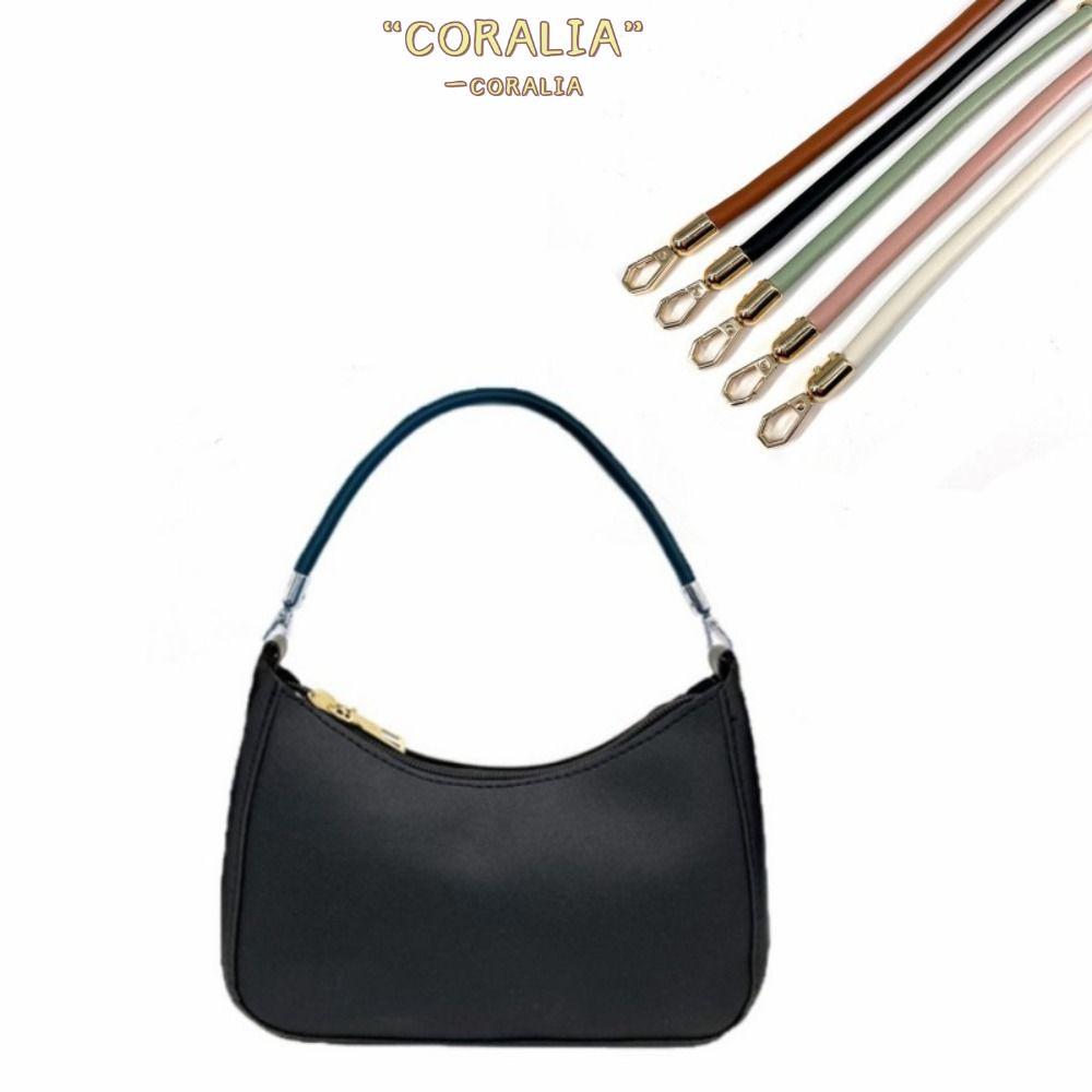 CORALIA Bag Strap, Soft DIY Replacement Handbags Shoulder Strap, Strap Accessories 40/60cm PU Leather Hand Strap Bag