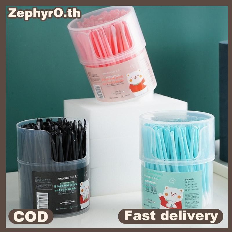 null 100pcs 2-In-1 Cotton Swab Ear Scoop Dual-Headdual-Function Use Cotton Pads For Ear Cleaning And Makeup Removal null