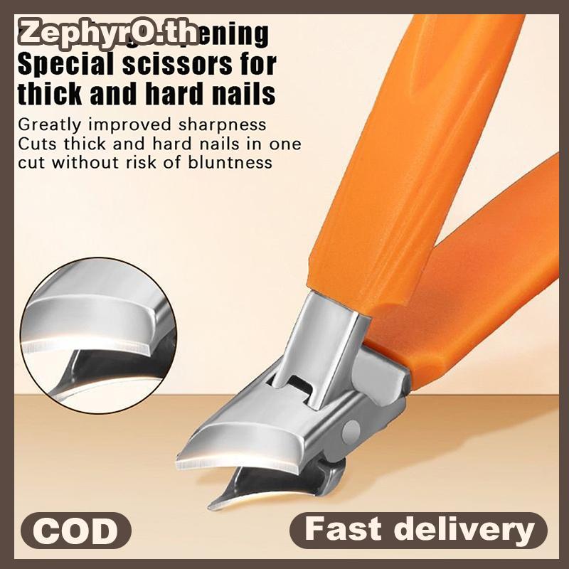null Anti-splash Nail Clippers Large Size ABS Stainless Steel Toenail Cutter Diagonal Pliers Manicure Tools Household Nails Art Tool null