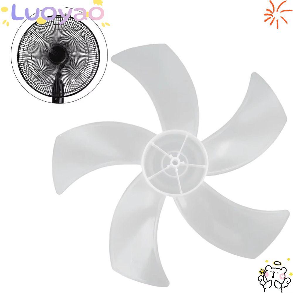 LUOYAO1 Fan Blade, Big Wind Slow Noise Five Blades Fan, Durable Plastic Leaf Floor Fan for Pedestal Fan Table Fan Wall Fan