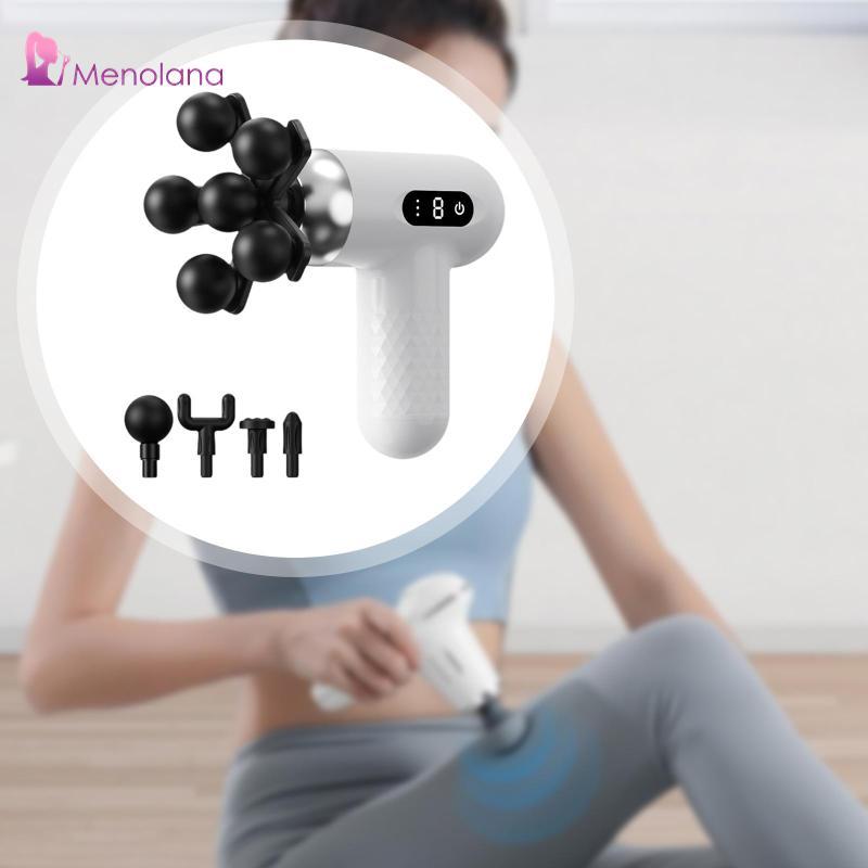 Menolana Portable Massage Deep Tissue Massager with Interchangeable Heads for Back Women Home Office