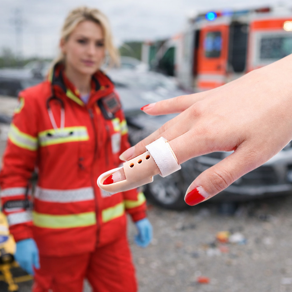 Adjustable Finger Splint Joint Stabilizer Brace
