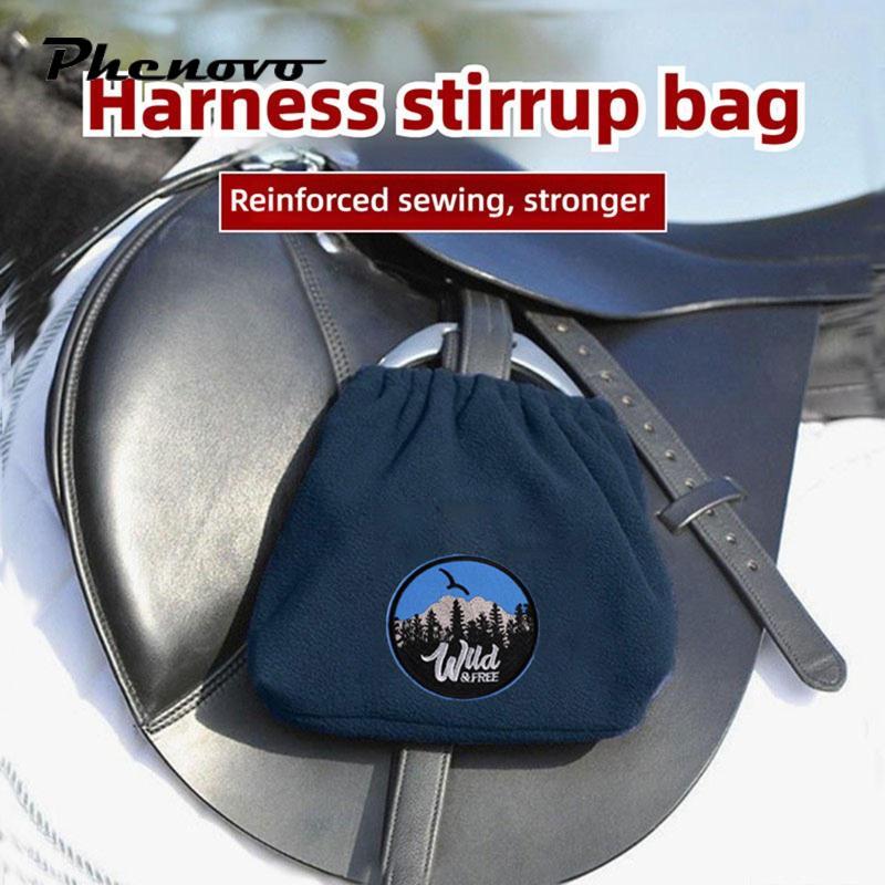 [Phenovo] Stirrup Carry Bag Riding Accessories, Horse Saddle Protector, Premium Protective Esential, Horse Riding Tool Pouch