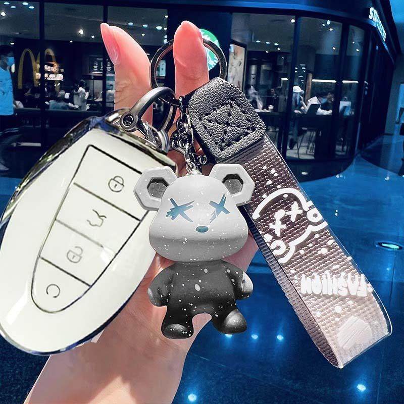 Key Cover Case For Proton S70 X50 X70 X90 Geely Keychain Coolray Emgrand Azkarra Okavango accessories Fashion waterproof keychain car accessories