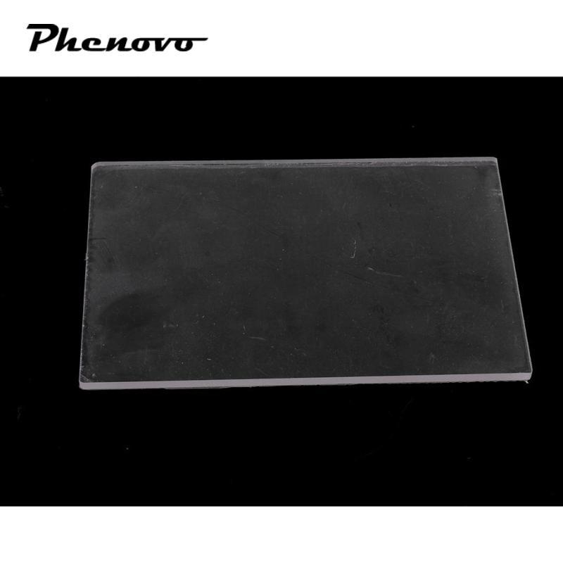 [Phenovo] Handcrafted Useful Acrylic Transparent Clay Pottery Sculpture Tool Pressure Plate Acrylic Rolling Sheet 10x10cm / 10x15cm