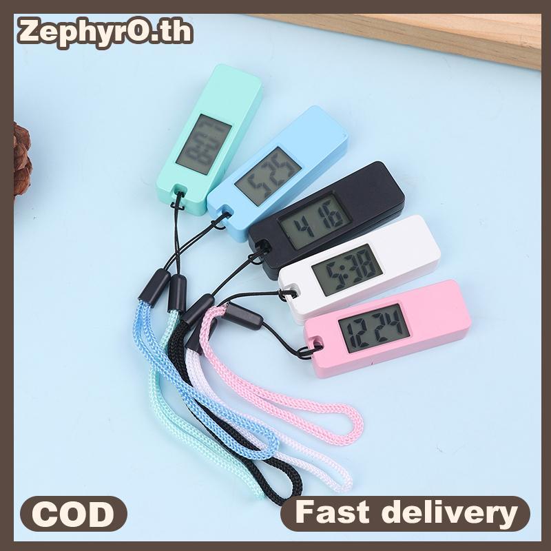 null 1Pc Luminous Led Keychain Poet Watch Mini Silent LCD Digital Display Electronic Clo Portable Student Exam Travel Poet Watc null