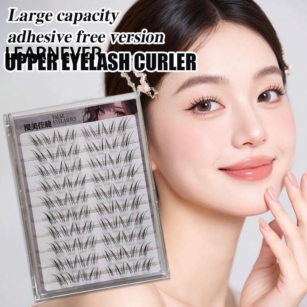Natural Airy False Eyelashes Book Large Capacity Glue Free Available Eyelashes 3 Styles False R2s1