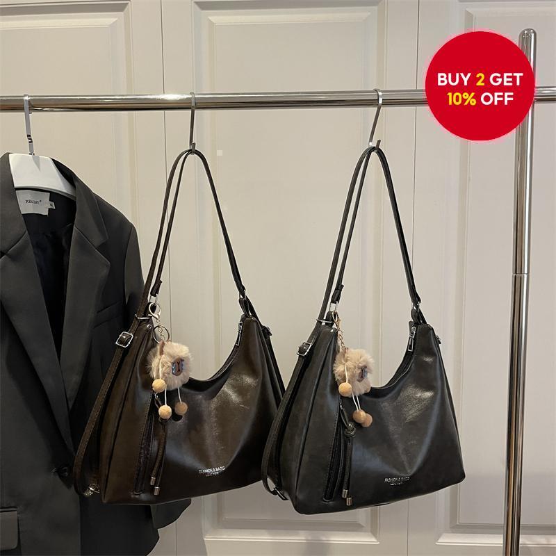 Vintage backpack bag for women, new one-shoulder fashion for commuting, tote cross-body bag, casual large capacity. Beg galas vintaj wanita beg baru satu bahu fesyen komuter tote silang badan beg kasual kapasiti besar