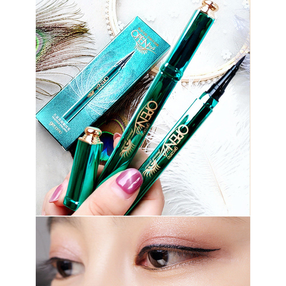 eyeliner waterproof eyeliner pencil Merak merah bersih pemula membuka skrin tanpa melecet eyeliner