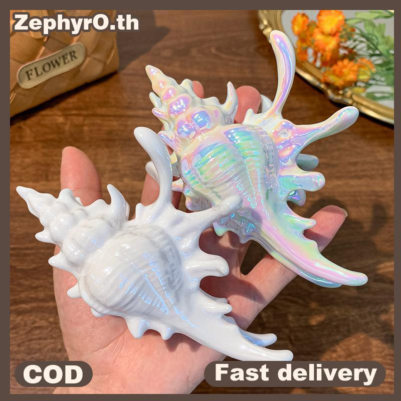 null Gothic Conch Shape Hair Claws Party Hair Styling Barrettes For Women Ocean Style Shark Clips Bride Headpiece Party Jewelry Gift null
