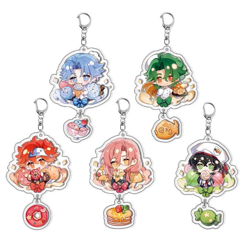 New Anime SK8 The Infinity Skateboard Acrylic Keychain Kyan Langa Miya Cherry Blossom Joe Q Version Character Key Bottle