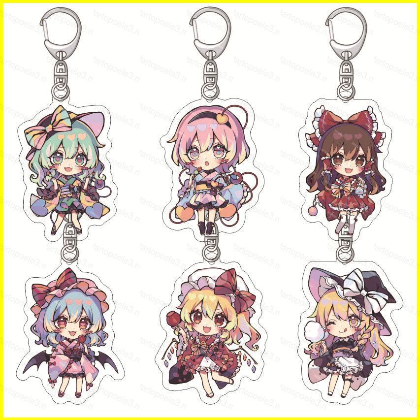 Touhou Project Acrylic Keychain Pendant Hakurei Reimu Bags Accessories Anime Periphery