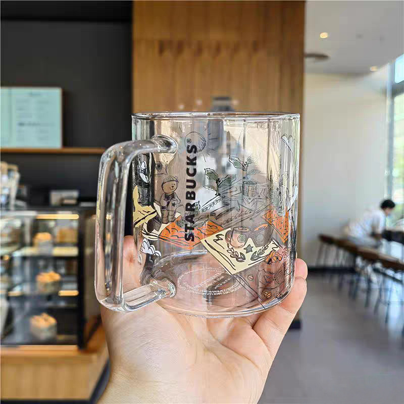 ☆GASHIMA Tall or Venti Complete Set 53 Styles! Starbucks Cup Glass Series Water Cup Clear Coffee Mug w