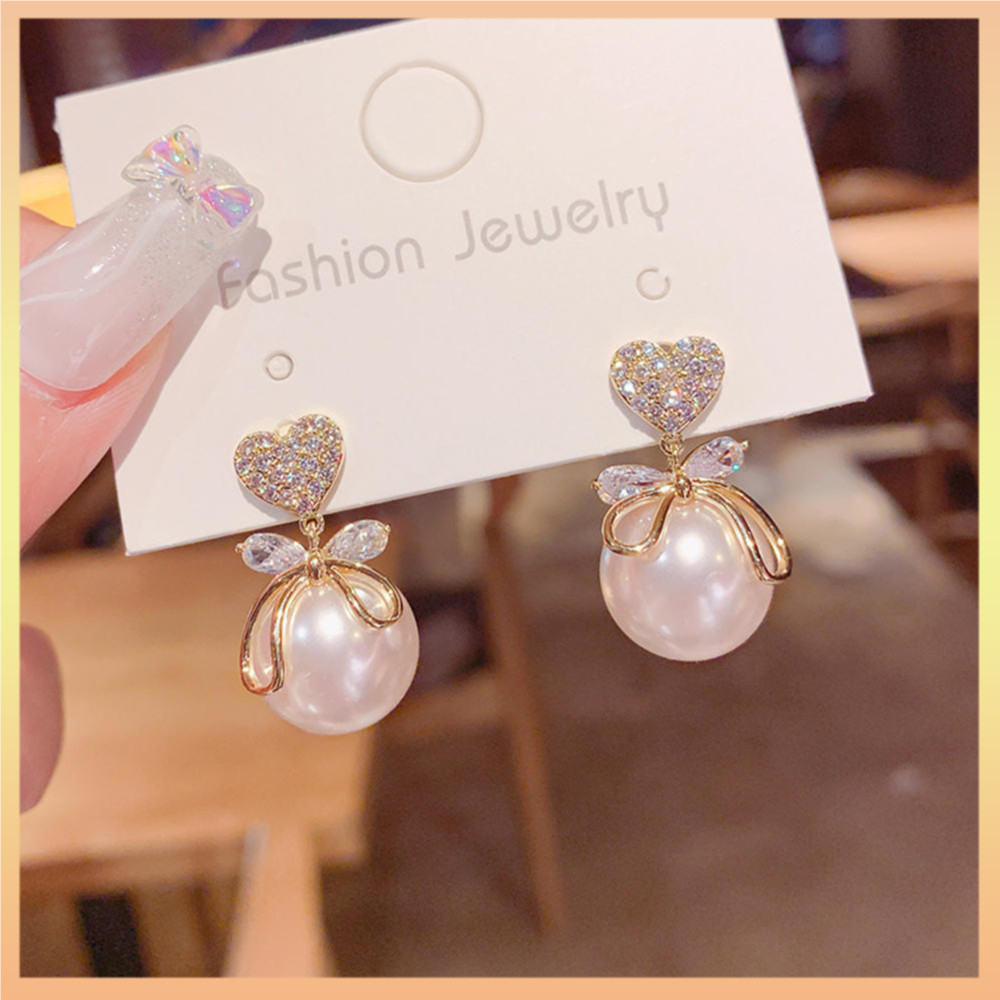 Sustainable Rhinestone Earrings Ethical Imitation Pearls Jewelry Modern Responsibly Sourced Pearl Earrings For Outdoor Travel Festival Party