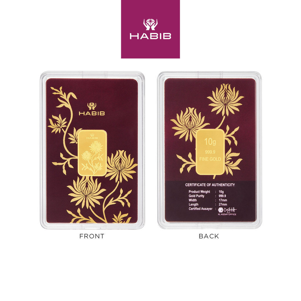 HABIB 10gm 999.9 Gold Bar (Tekat)