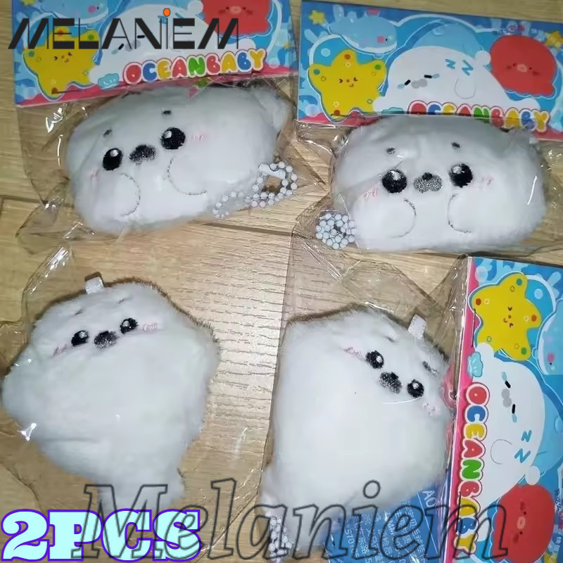 1/2Pcs Funny Seal Plush Keychains - Backpack Decorative Accessories - Stuffed Animal Doll Keyring - Kawaii, Cartoon, Fashion - Gifts for Friends, Students
