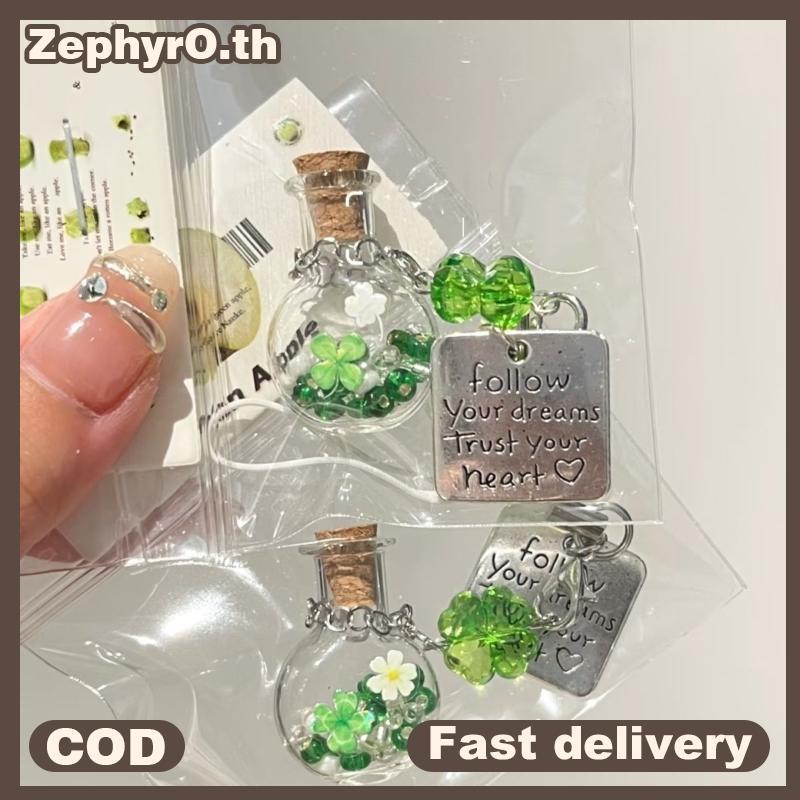 null Cute Floing Dolphin Snake Transparent Drift Bottle Pendant Keychain Bag Earphone Pendants Decoration Phone Chain Lanyard null