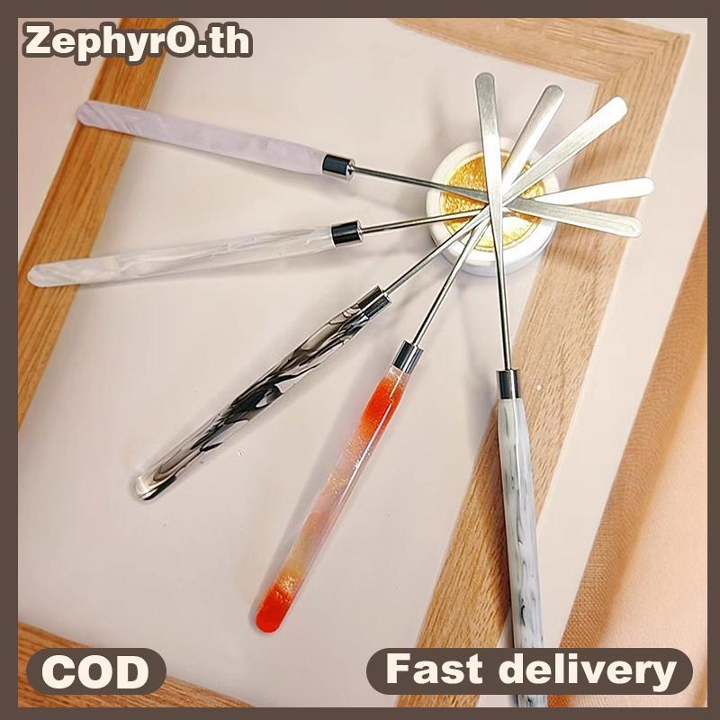 null 1Pcs Acrylic Handle Nail Art Stirring Rod Mixing Spatula Liquid Foundation Color Gel Powder Mixing Sti Scraper Makeup Tools null