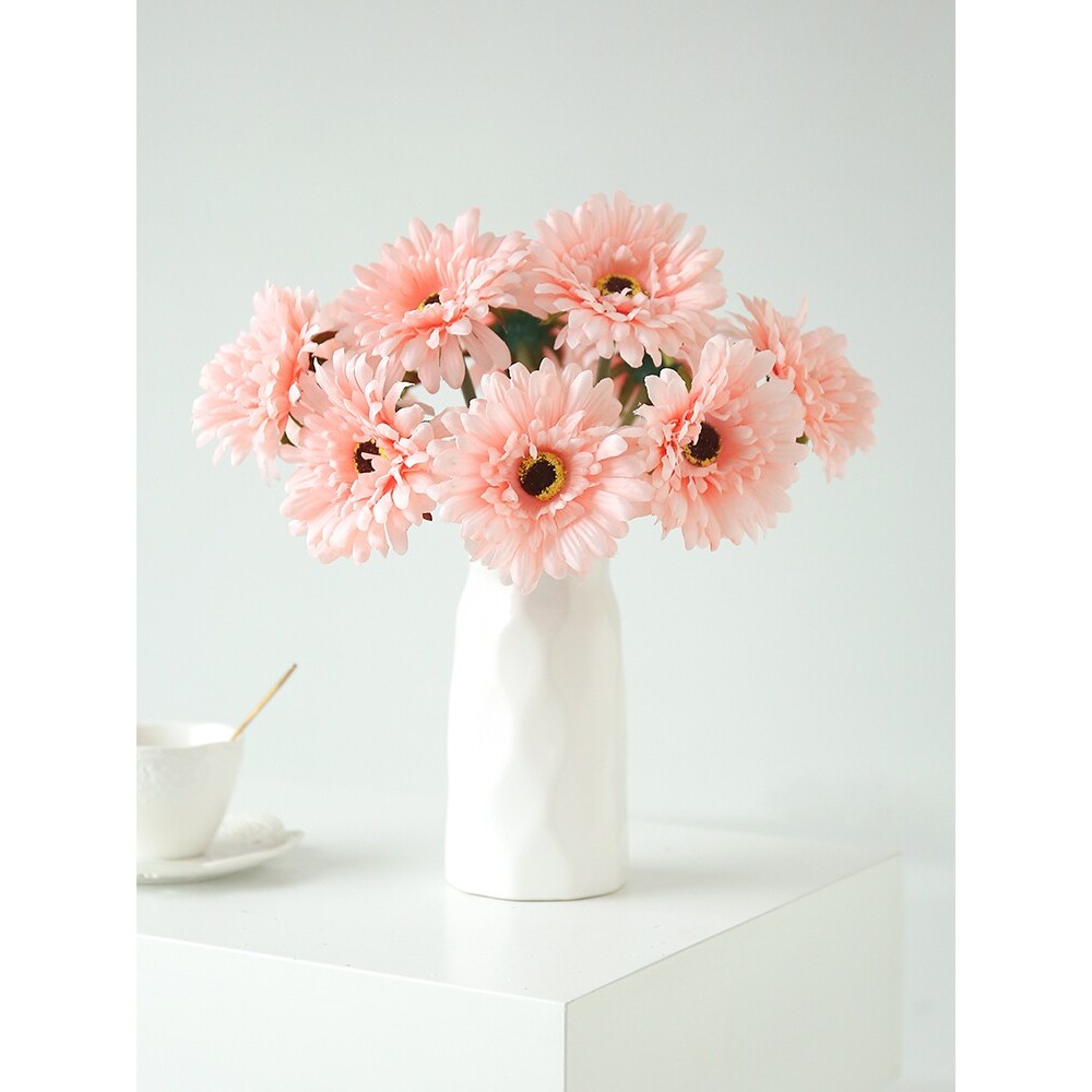 bunga hiasan meja deko ruang tamu Gerbera bunga simulasi bunga palsu bunga krisan bunga sutera ruang tamu meja makan bunga meja kopi hiasan hiasan dalaman bunga