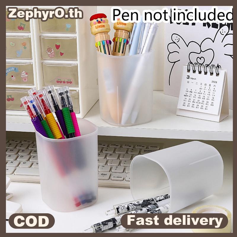 null Makeup Brush Pen Holder Transparent Storage Buet Desktop Storage Box Transparent Pen Holder Entrance Kitchen Storage Buet null