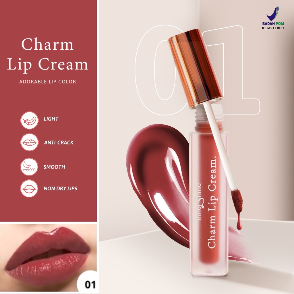 Innershine Charm Lip Cream Adorable Lip Color Matte Lip Color Lipstick Cream Lip Cream Beautiful Color Lip Color Cream Long Lasting Shade 01 Lipmatte