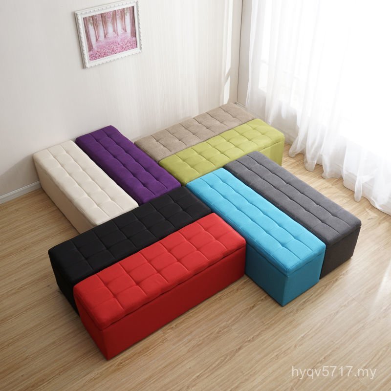 Wear Shoes Sofa Stool Door Splicing Strip Stool Fabric Shoe Changing Stool Extension Household Sitable g Storage Multifunctional Stool Long WVHK