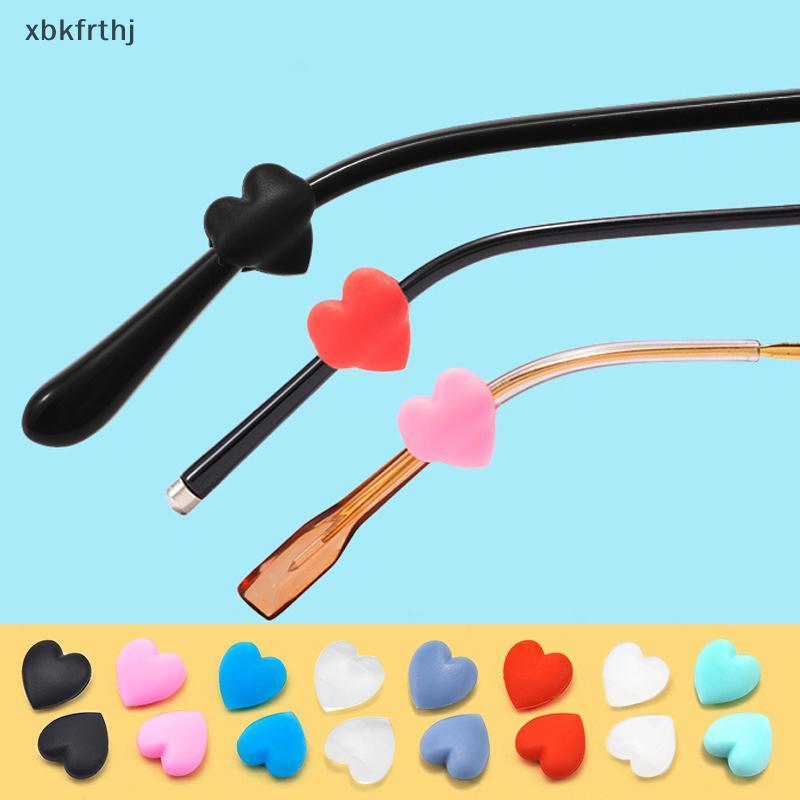null 2Pair Fashion Heart Silicone Anti-slip Ear Grip Eyeglasses Leg Ear Hook Stopper Braet Fastener Accessories Glasses Retainer null