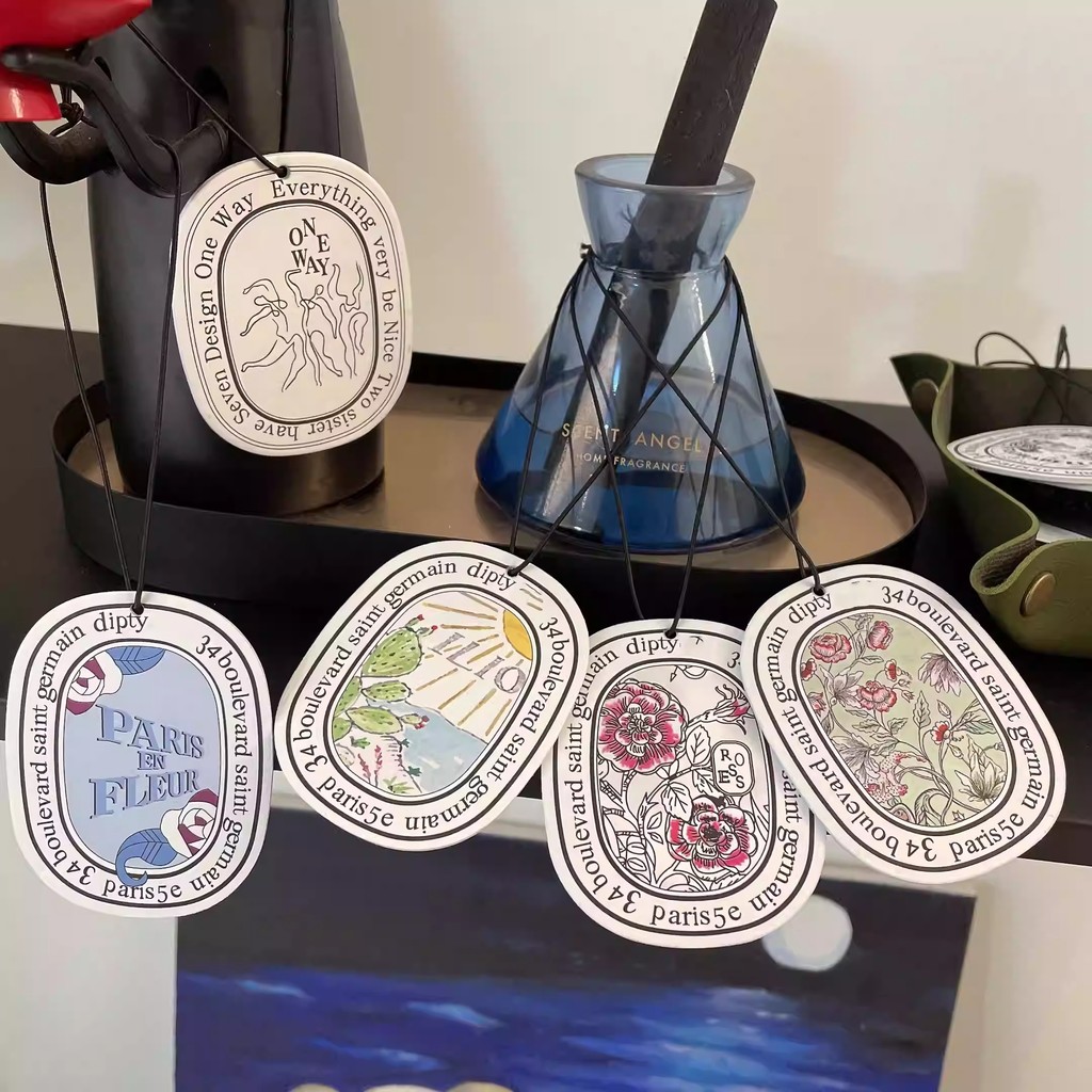 Car Hanging Perfume Pendant Scent Diffuser Air Freshener Pewangi Kereta Wardrobe Home Fragrance