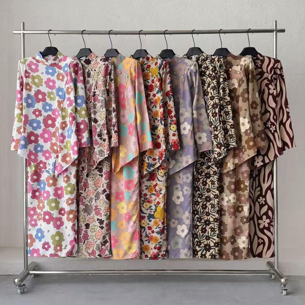 YAN@YAN Nirmala Kurung Floral Cantik| Baju Kurung Vintage Flower | Elegant | Raya Outfit Wanita -8566