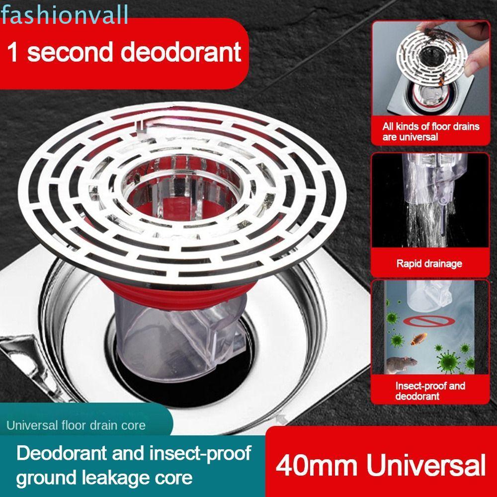 FASHIONVALL Drain Cover, Colander Removable Floor Drain Core, Durable Anti Odor Insect Prevention Seal Stopper Kitchen Bathroom Accessories