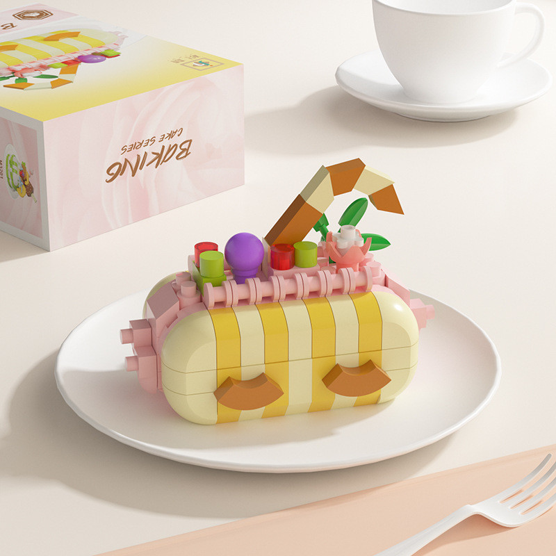 Compatible with Lego Dessert Party Series Cake Building Blocks Children Educational Assembling Toys diy Birthday Gift Z0WC