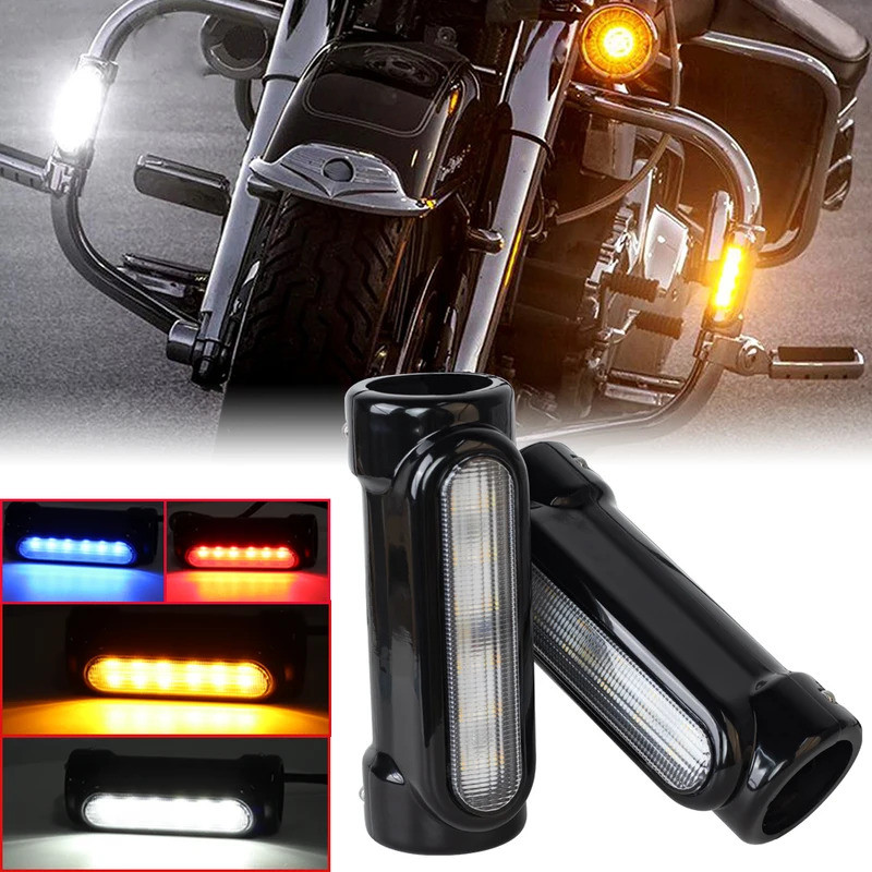 12LED Police Lights Strobe Light 12V Emergency Signal Lamps Warning Light For Harley Motorcycle Highway Bar Driving Light