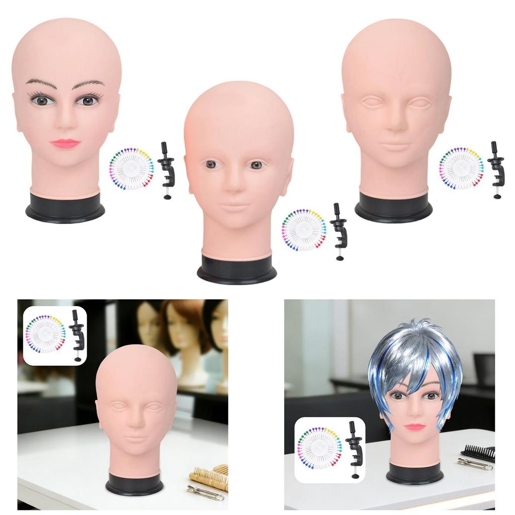 [drnzju] Bald Mannequin Head Cosmetology Wig Training Heads Hat Glasses Wig Display