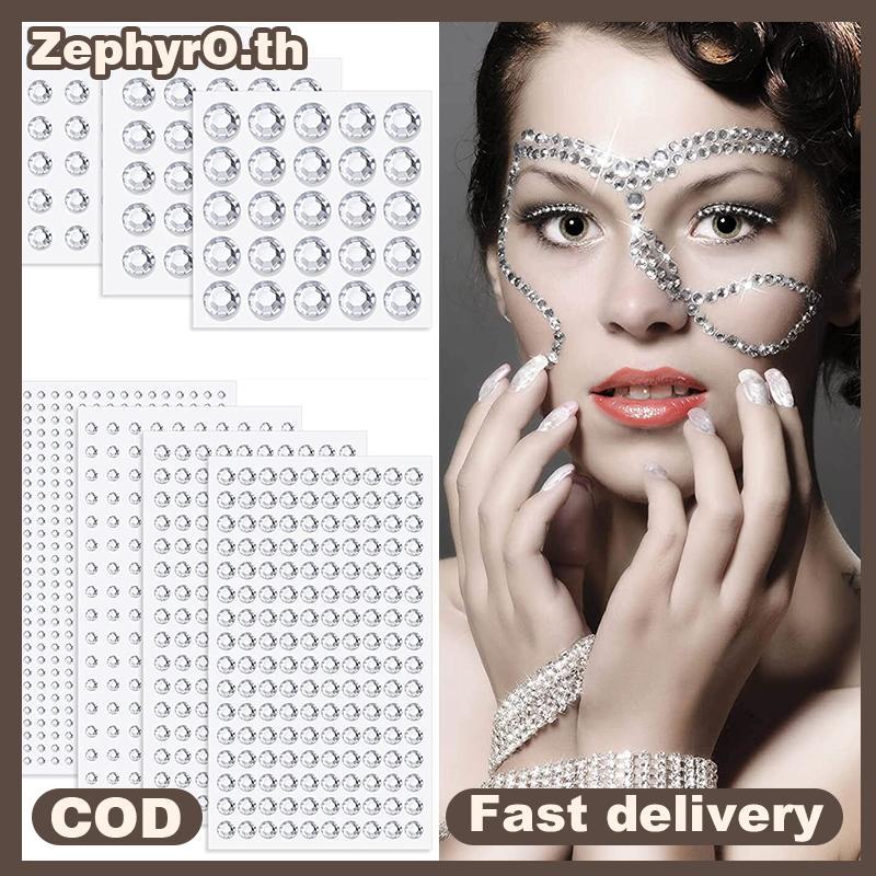 null Self Adhesive Face Hair Gems Rhinestones Crystal Stier Body Jewels Stier Makeup Crafts Home Decor Stier null