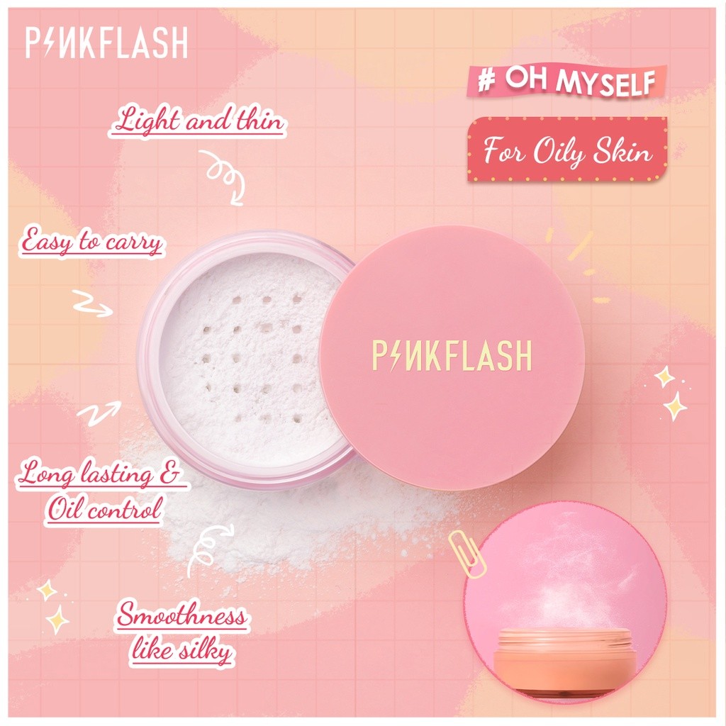 Purpose Reliable PINKFLASH Oil Controller Matte Loose Setting Powder Lightweight Translucent Soft Waterproof Lasting ... - Image 5