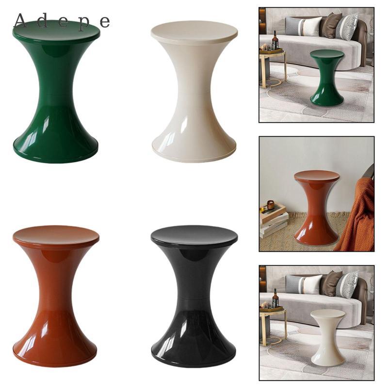 [Adepe] Ottoman Footrest Nordic Style Storage Stool Multipurpose PP End Table for Living Room Bedroom Dressing Room