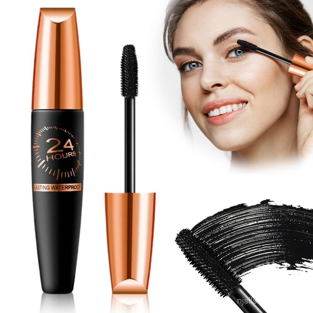 Silk Fiber Long Thick Waterproof Mascara, Iron Mascara for Curling Mascara 2025