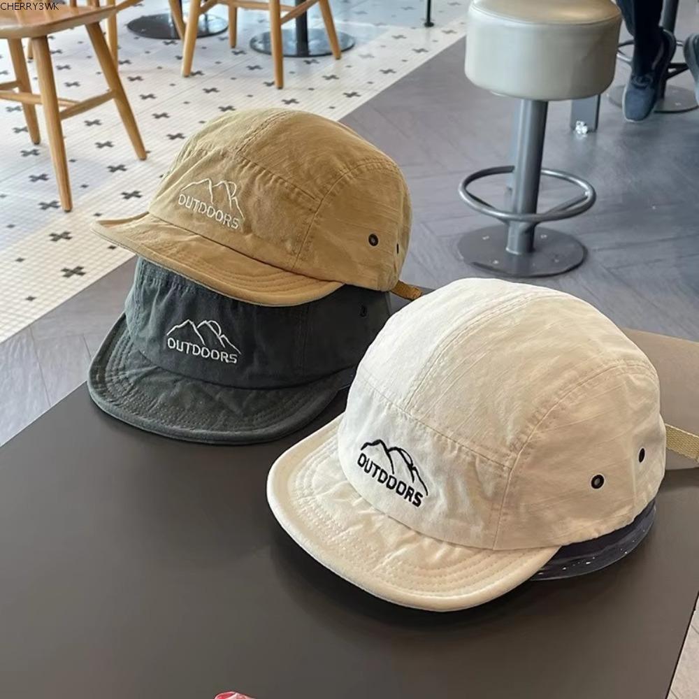 CHERRY3WK Sports Running Cap, Quick-Dry Adjustable Baseball Cap, Unisex Lightweight Short Brim Sun Protection Sunscreen Cap Women Men