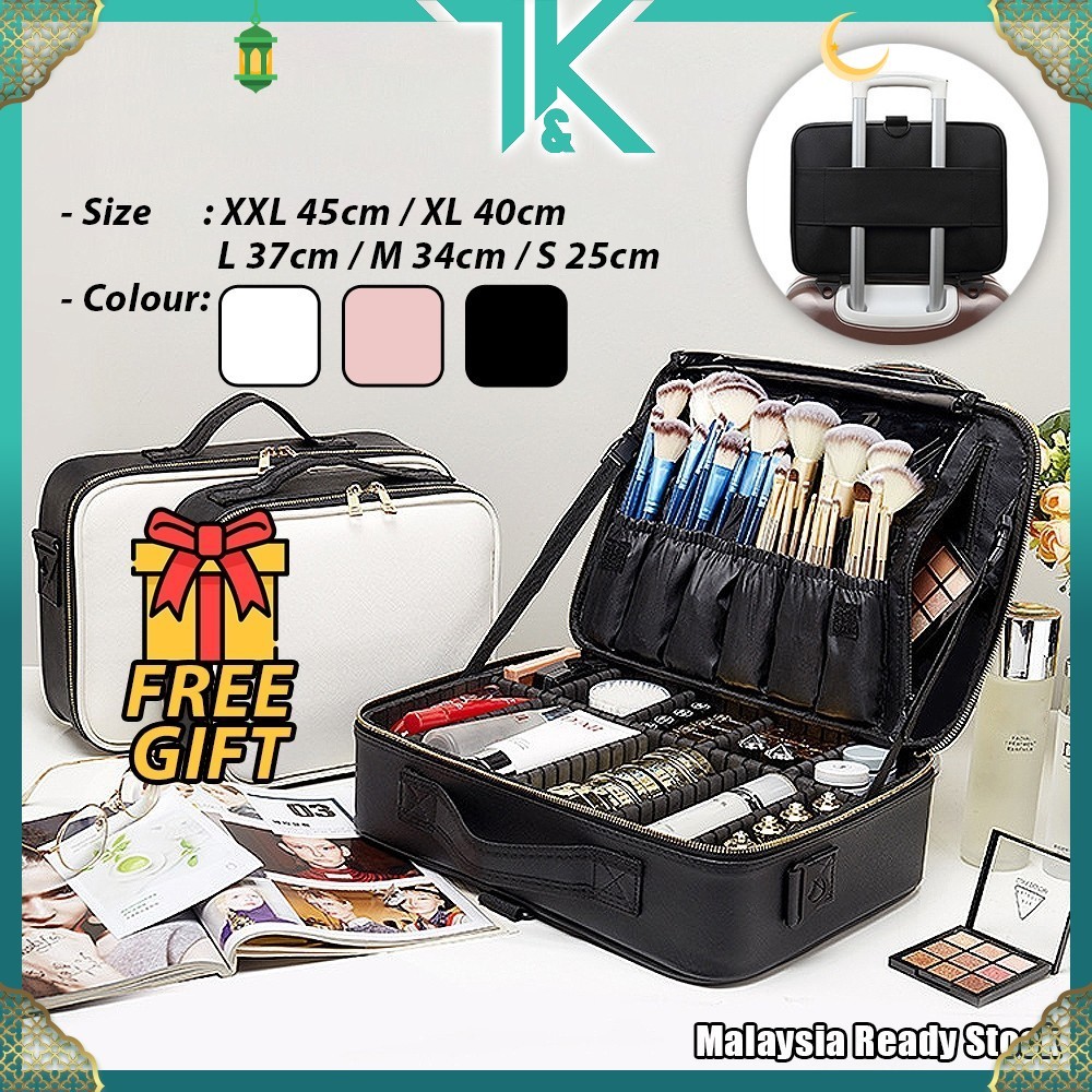 [LOCAL] Travel Makeup Storage Bag Small/Medium/Large Portable Cosmetic Organizer Beg for Luggage 旅行化妆包 便攜