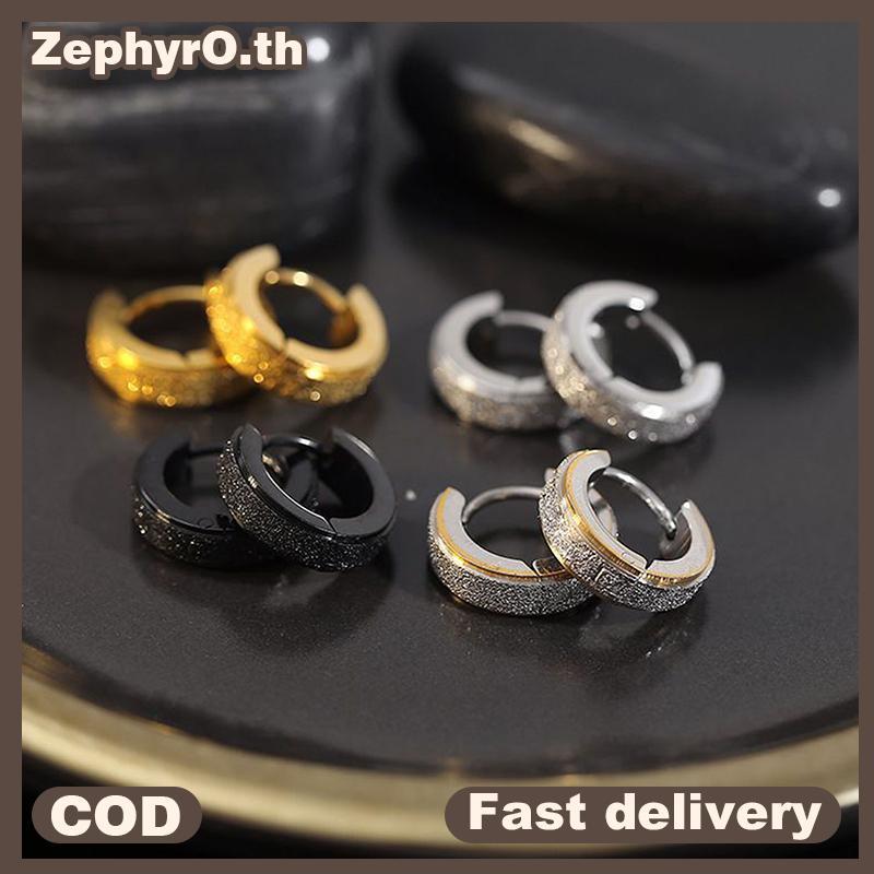 null 1Pc Punk Ear Clip For Man Stud Earrings Teens Hip Hop Style Ear Ring Jewelry Accessories null
